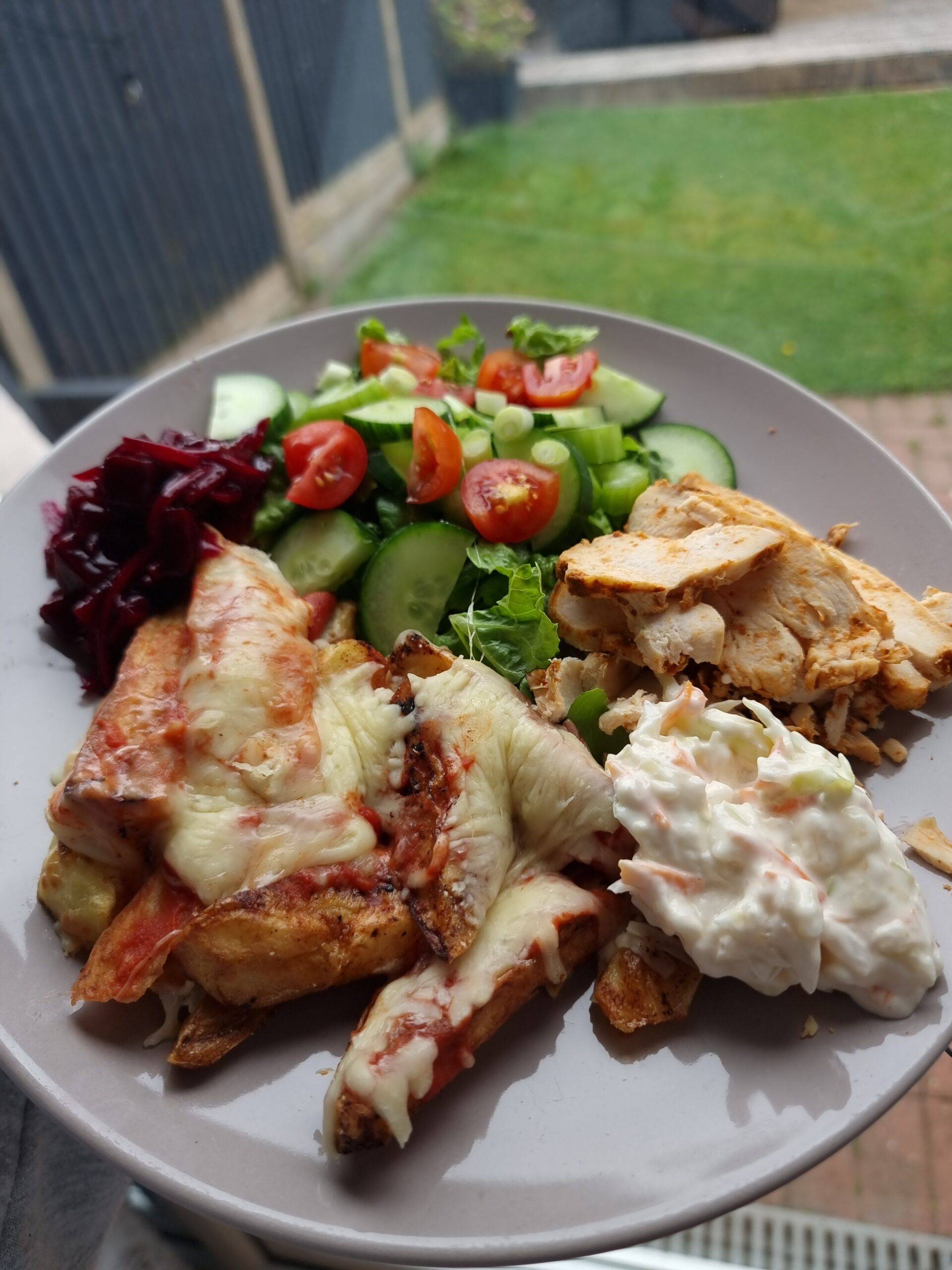 Chips, Chicken and Salad